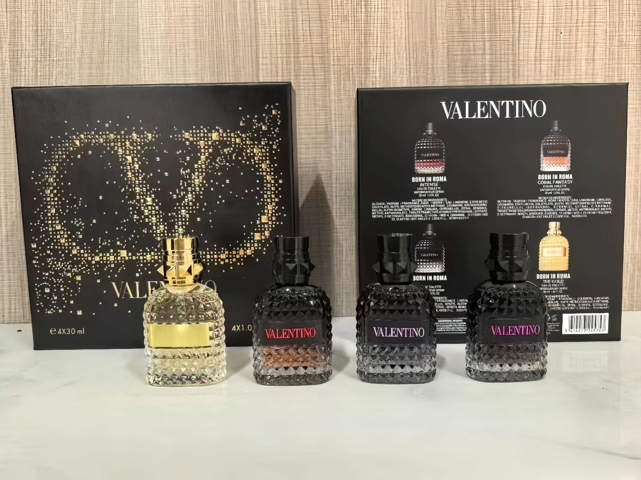 Valentino perfume black box gift set(30ml*4)