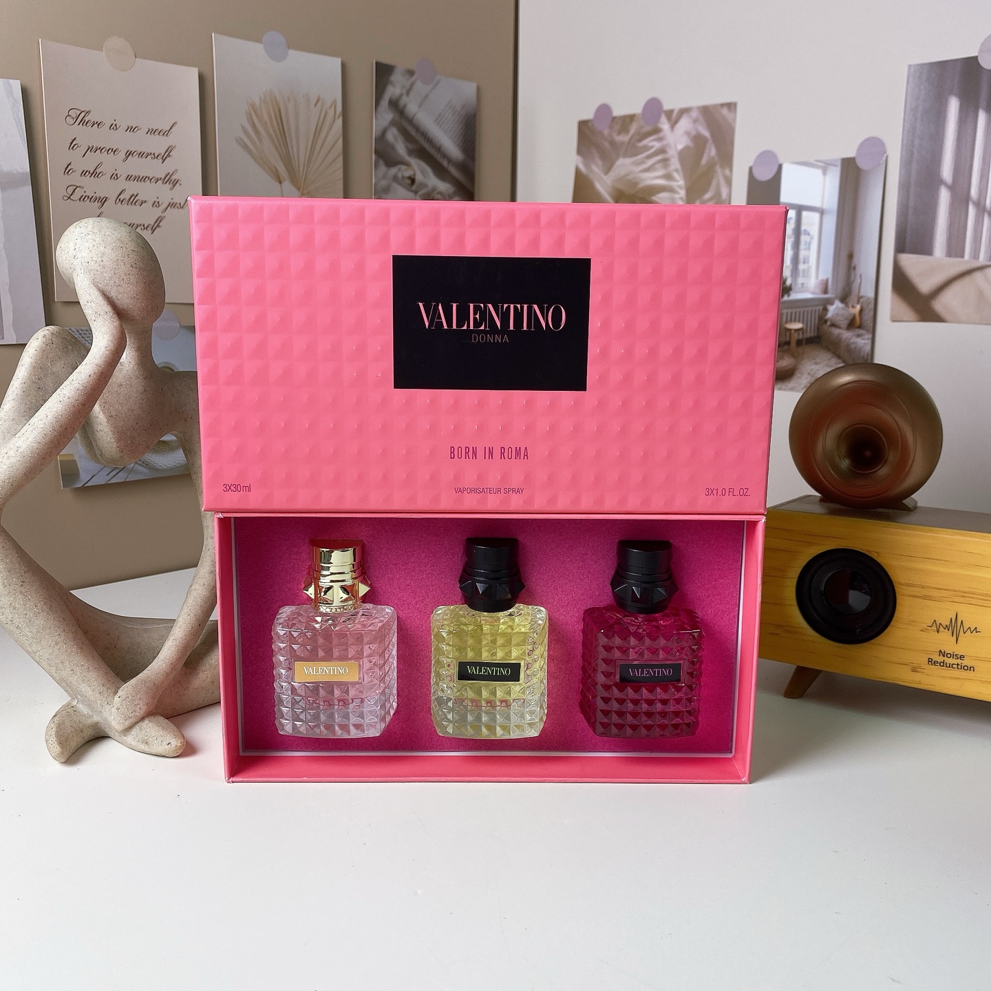 Valentino perfume pink gift box（30ml*3）